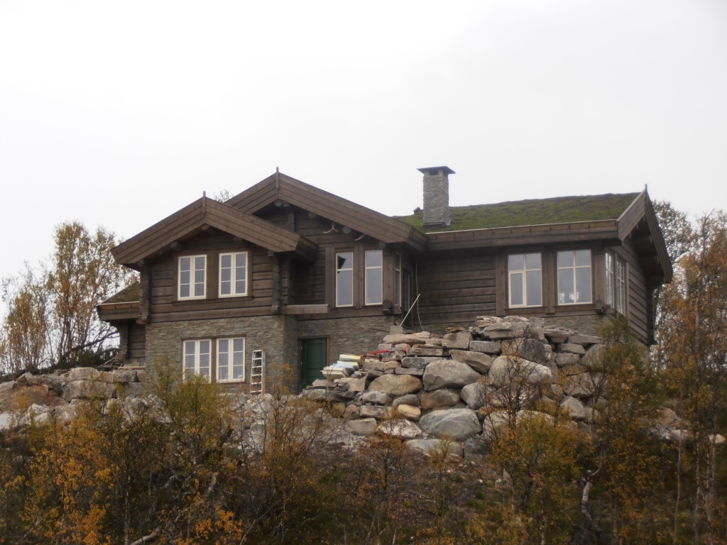 Our log home in Hovden